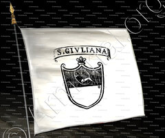 drapeau-GIULIANA o SANTA GIULANA_Padova_Italia