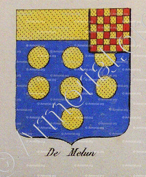 DE MELUN_Noblesse d'Empire._France