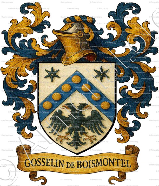 GOSSELIN DE BOISMONTEL (d'Hozier, 17e s.)_Normandie_France