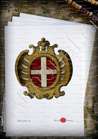 velin-d-Arches-GUERIN_Armoiries de l'ordre de Saint-Jean de Jérusalem, 1231-1236._Jérusalem, Chypre, Rhodes, Malta.