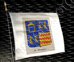 drapeau-DE MONTAIGU_Noblesse d'Empire._France