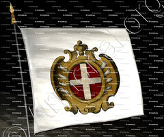 drapeau-ORDRE de SAINT-JEAN de JERUSALEM_Armoiries de l'ordre de Saint-Jean de Jérusalem, 1231-1236._Jérusalem, Chypre, Rhodes, Malta (4)