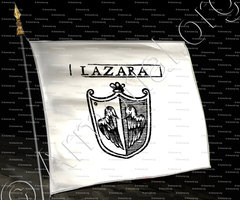 drapeau-LAZARA o DE LAZARA_Padova_Italia