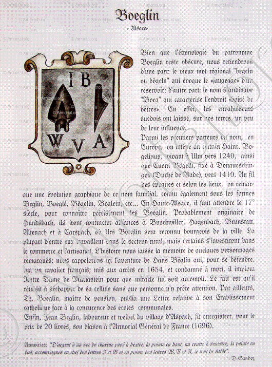 BOEGLIN_Alsace (Armorial Daniel Sandoz, 1996)._France