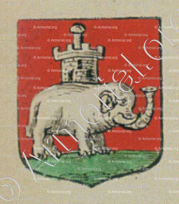 La Confrérie de l'Elephant de la ville de Ruffach (Alsace)_Blason enregistré sous le règne de Louis XIV_France 
