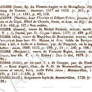 AUGIER_Noms Féodaux._France (ii)