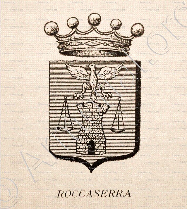 ROCCASERRA alias de ROCCA SERRA_Corse. Armorial Corse, 1892._France