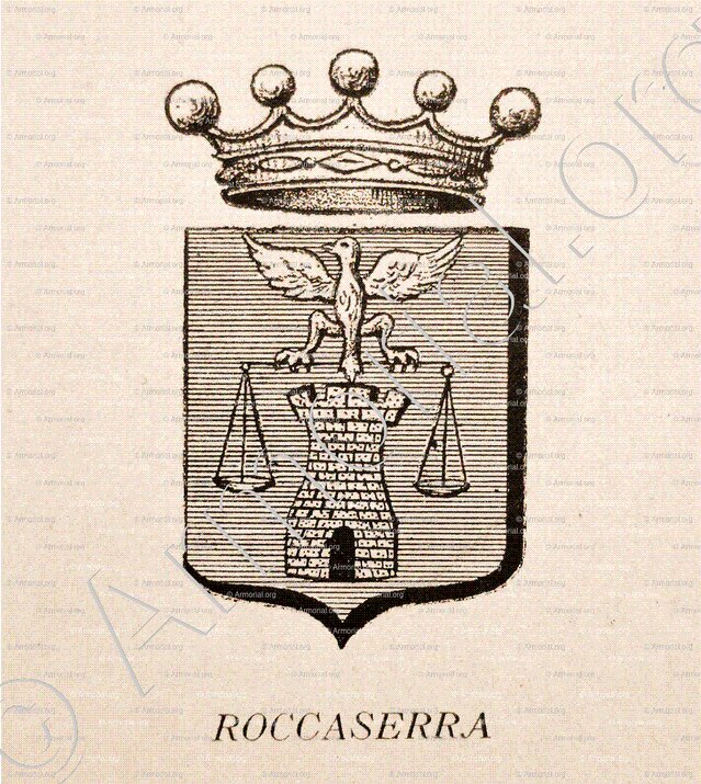ROCCASERRA alias de ROCCA SERRA_Corse. Armorial Corse, 1892._France