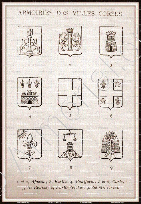 SAINT FLORENT_Corse. Armorial Corse, 1892._France (1)