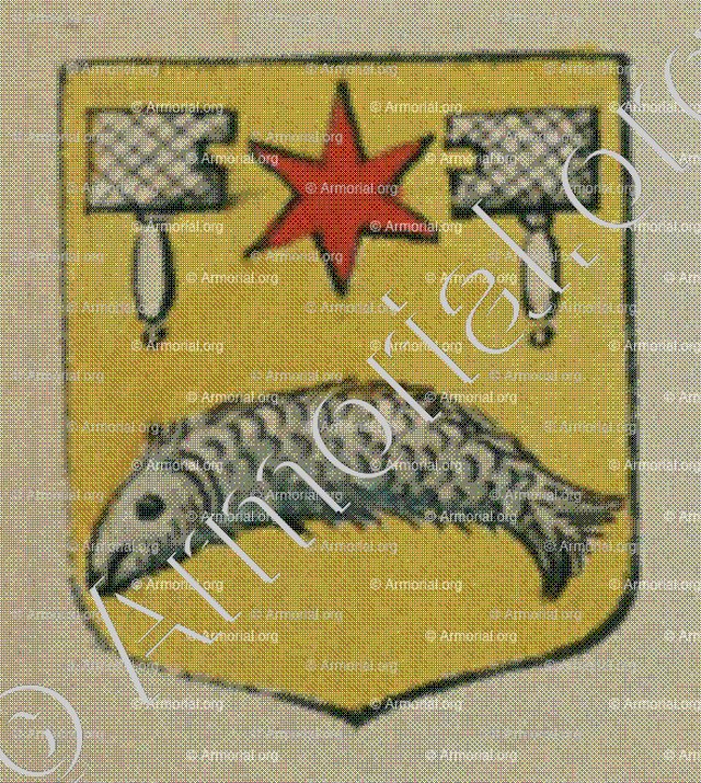 La Confrérie des Bouchers de la ville de Fribourg (Alsace)_Blason enregistré sous le règne de Louis XIV_France 