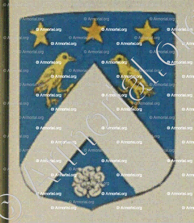 CALOU_Blason enregistré sous le règne de Louis XIV_France