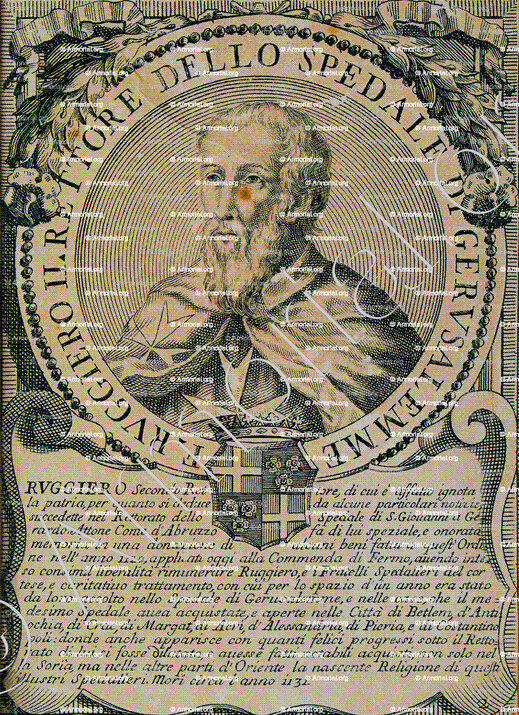 RUGGIERO_Boyant Roger ou frère Roger a été supérieur intérimaire de l'ordre de Saint-Jean de Jérusalem de 1121 ou 1122 à 1123._Jerusalem