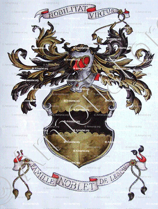 NOBLET_Noblet de Lespau (Armorial Daniel Sandoz, 1996)._France