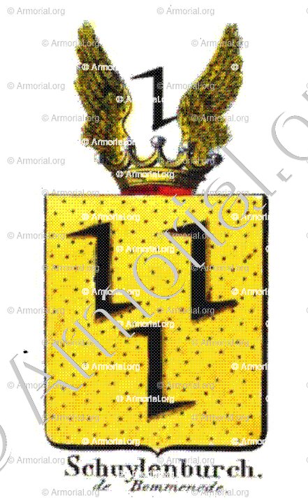 SCHUYLENBURCH DE BOMMENEDE_Armorial royal des Pays-Bas_Europe