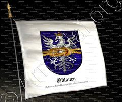 drapeau-OBLANCA_Andalucía, Santo Domingo 1575, Alessandria 1603._España, Mar Caribe, Italia