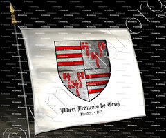 drapeau-ALBERT FRANCOIS de CROY_Flandre, mort en 1674._Belgique (1)