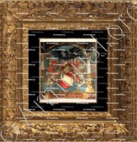 cadre-ancien-or-De ROVEREA ou (La) Rovorée, Ravorée, Rovérée._Armoiries, Château, Aigle, Vaud_Suisse (111)a