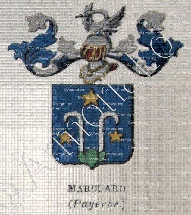 MARCUARD_Armorial historique du Pays de Vaud, par A. de Mandrot, 1880._Suisse