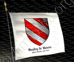 drapeau-Baudry de ROISIN_Artois, Flandre, 1610-1682._France Belgique
