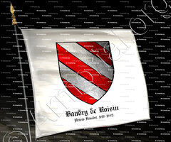 drapeau-Baudry de ROISIN_Artois, Flandre, 1610-1682._France Belgique