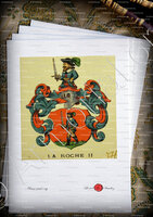 velin-d-Arches-LA ROCHE_Wappenbuch der Stadt Basel . B.Meyer Knaus 1880_Schweiz