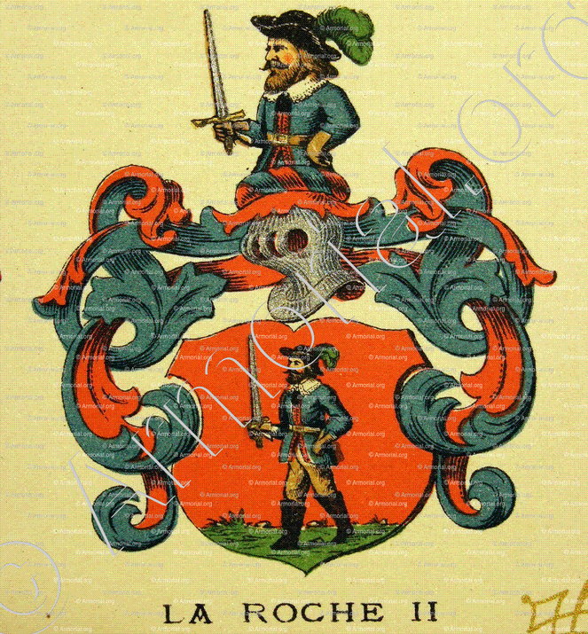 LA ROCHE_Wappenbuch der Stadt Basel . B.Meyer Knaus 1880_Schweiz