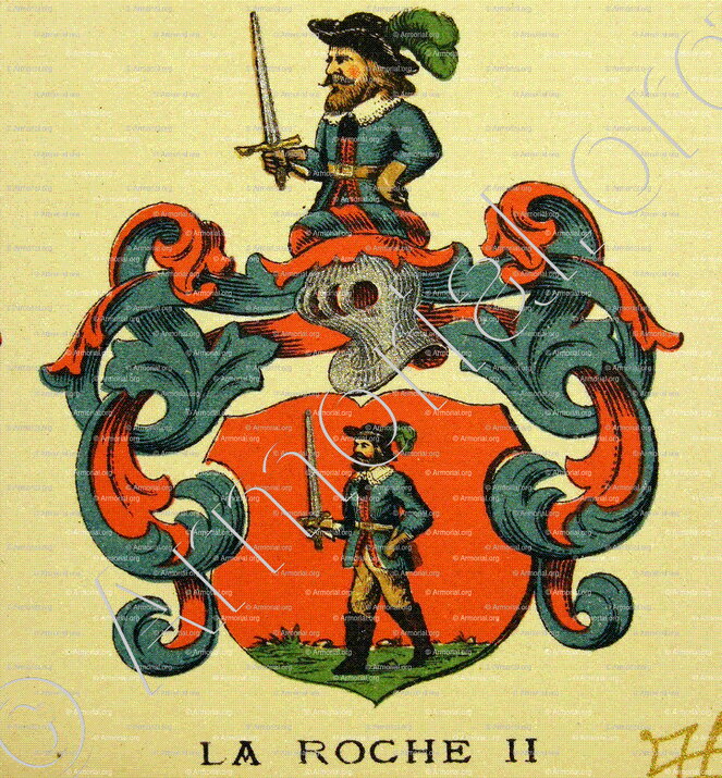 LA ROCHE_Wappenbuch der Stadt Basel . B.Meyer Knaus 1880_Schweiz