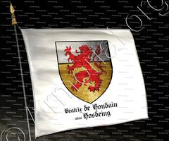 drapeau-Béatrix de HOUDAIN (Hosdeing) 1170 - 1216._Belgique