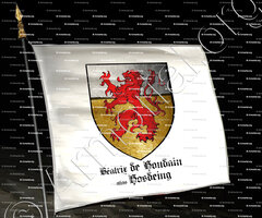 drapeau-Béatrix de HOUDAIN (Hosdeing) 1170 - 1216._Belgique