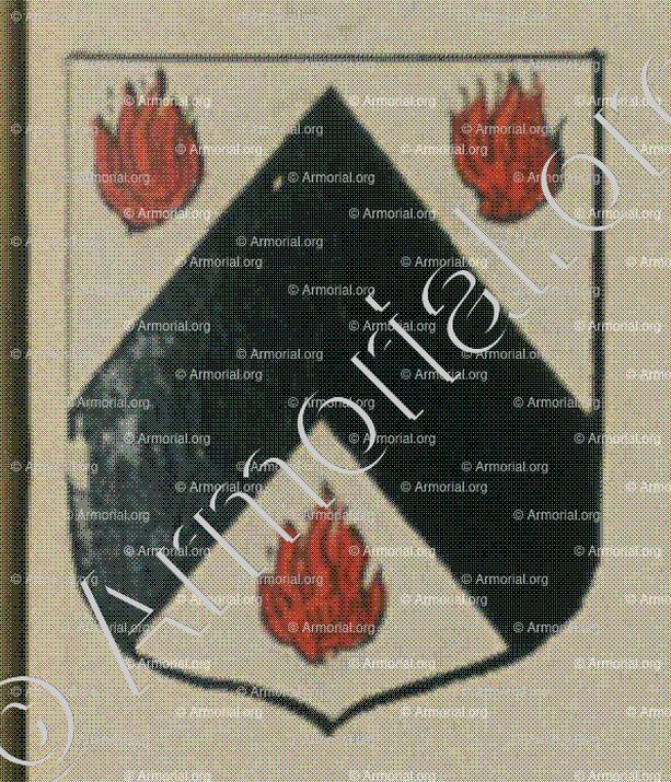 CARBON_Blason enregistré sous le règne de Louis XIV_France