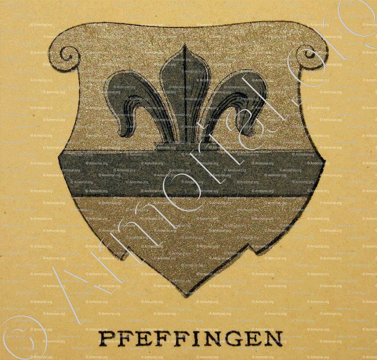 Landvogtei PFEFFINGEN_Wappenbuch der Stadt Basel . B.Meyer Knaus 1880_Schweiz