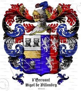 D'HARVANT BIGOT de VILLANDRY
