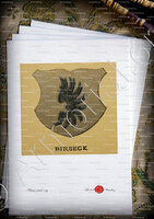 velin-d-Arches-LANDVOGTEI_Birseck.  Wappenbuch der Stadt Basel . B.Meyer Knaus 1880_Schweiz