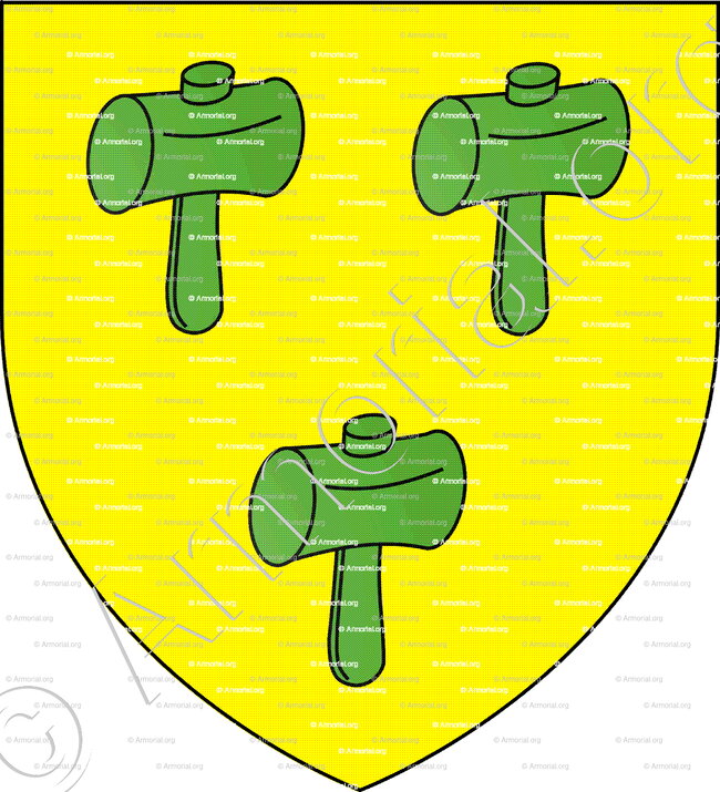 Guillaume de Mailly_† 1695. Normandie._Armorial du Comte Degand