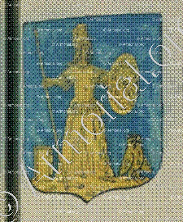 La Faculté de Philosophie en l'Université de Strasbourg (Alsace)_Blason enregistré sous le règne de Louis XIV_France 