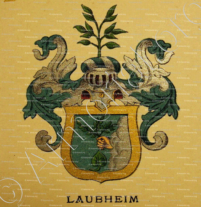 LAUBHEIM_Wappenbuch der Stadt Basel . B.Meyer Knaus 1880_Schweiz