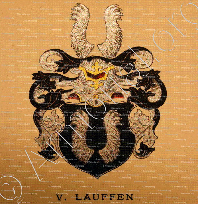 LAUFFEN_Wappenbuch der Stadt Basel . B.Meyer Knaus 1880_Schweiz