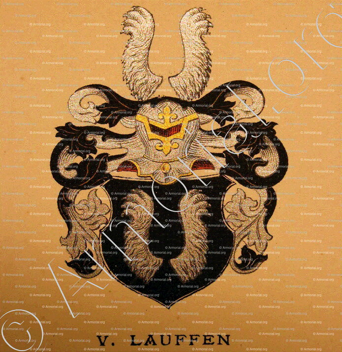 LAUFFEN_Wappenbuch der Stadt Basel . B.Meyer Knaus 1880_Schweiz