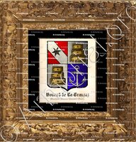 cadre-ancien-or-BOVARD de LA CRAUZAZ_Montjoie (Savoie) Lavaud (Vaud)._Suisse