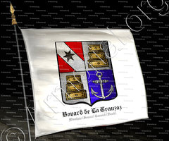 drapeau-BOVARD de LA CRAUZAZ_Montjoie (Savoie) Lavaud (Vaud)._Suisse