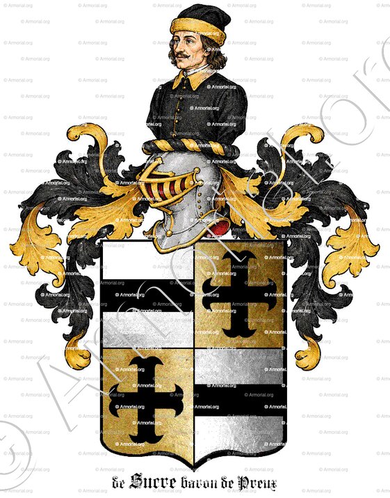 de SUCRE baron de Preux_Brabant_Belgique