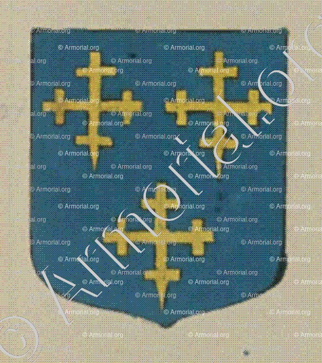 CHAPELLE_Blason enregistré sous le règne de Louis XIV_France