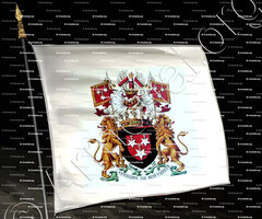 drapeau-de CROMBRUGGHE de LOORINGHE_Baron 14 Mars 1816. Bruges_Belgique