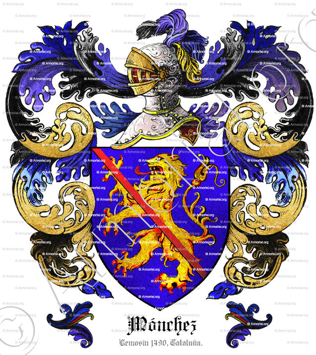 MÓNCHEZ_Lemosín 1490, Cataluña._Francia España..