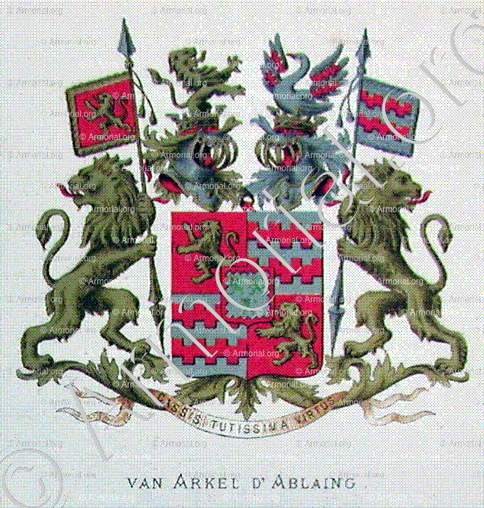 ARKEL d'ABLAING_Wapenboek van den Nederlandschen Adel door J.B.Rietstap 1883 1887_Nederland