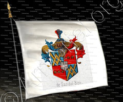 drapeau-de SANDOL-ROY  alias SANDOZ_Armorial Historique de Neuchâtel (1898)_Suisse