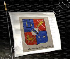 drapeau-DESCORCHES DE SAINTE CROIX_Noblesse d'Empire._France