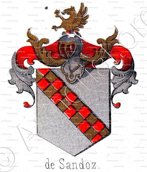 de SANDOZ_Armorial Historique de Neuchâtel (1898)_Suisse (i)