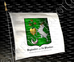 drapeau-DUPLANTIER alias du PLANTIER_Dauphiné, Normandi 1696, Louisianna 1785._France..