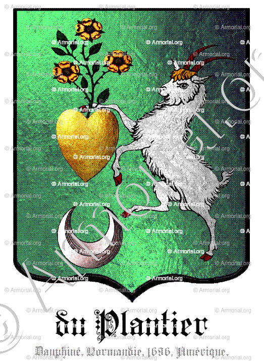 du PLANTIER_Dauphiné, Normandi 1696, Amérique._France...